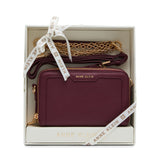 Anne Klein Double Zip Camera Crossbody Handbag