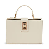 Anne Klein Modern Minimal Small AK Enamel Turnlock Crossbody Handbag