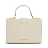 Anne Klein Modern Minimal Small AK Enamel Turnlock Crossbody Handbag