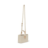 Anne Klein Modern Minimal Small AK Enamel Turnlock Crossbody Handbag