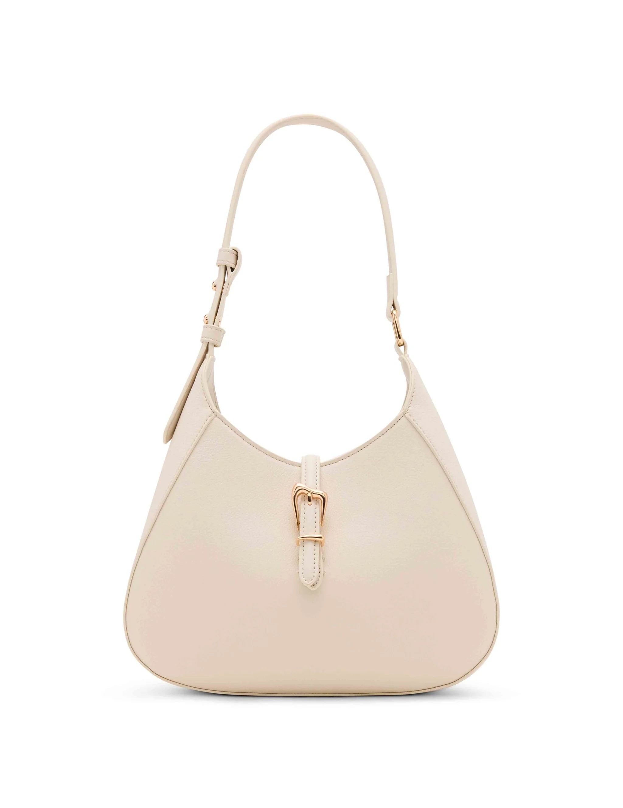 Anne Klein Sculpted Buckle Hobo Handbag
