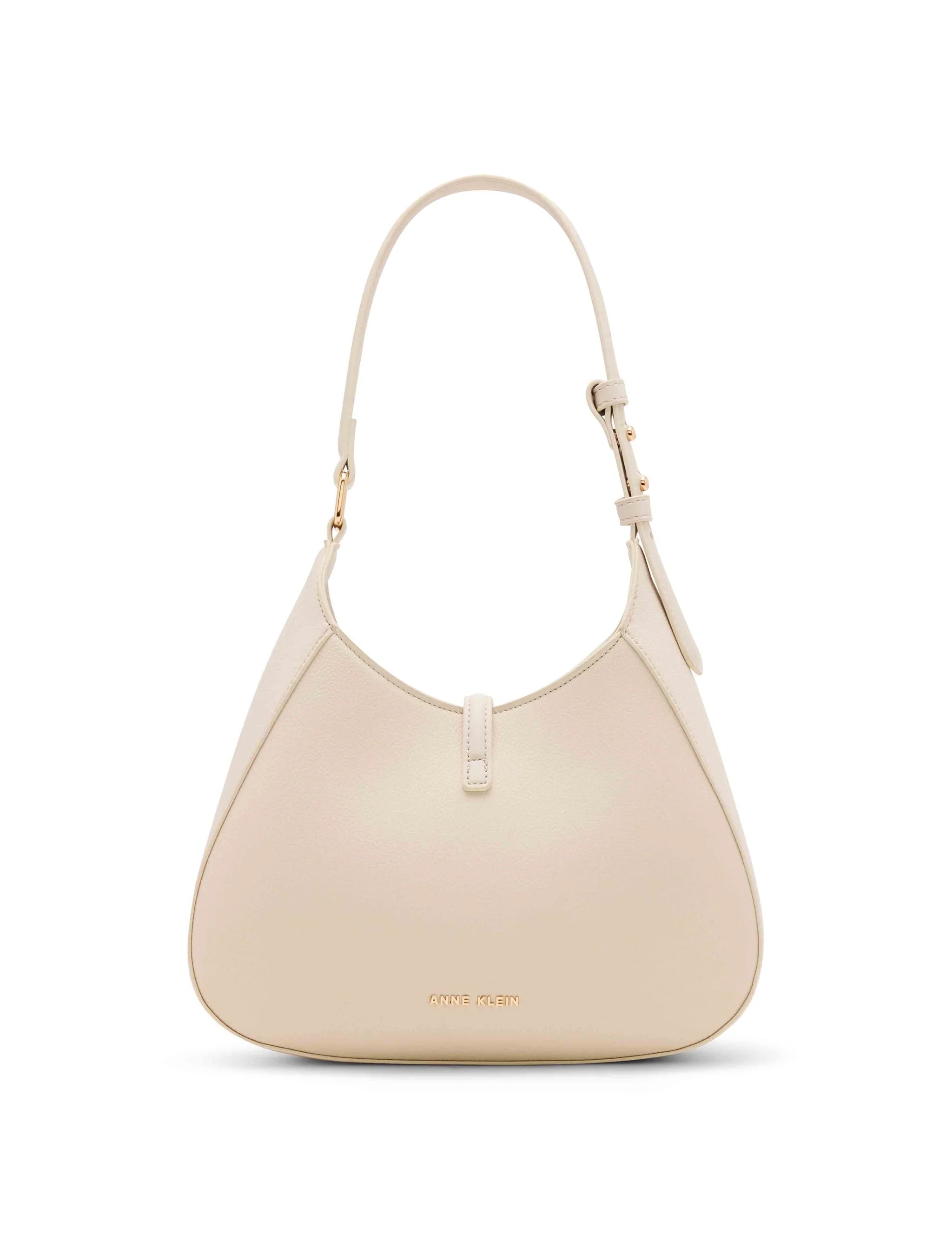Anne Klein Sculpted Buckle Hobo Handbag