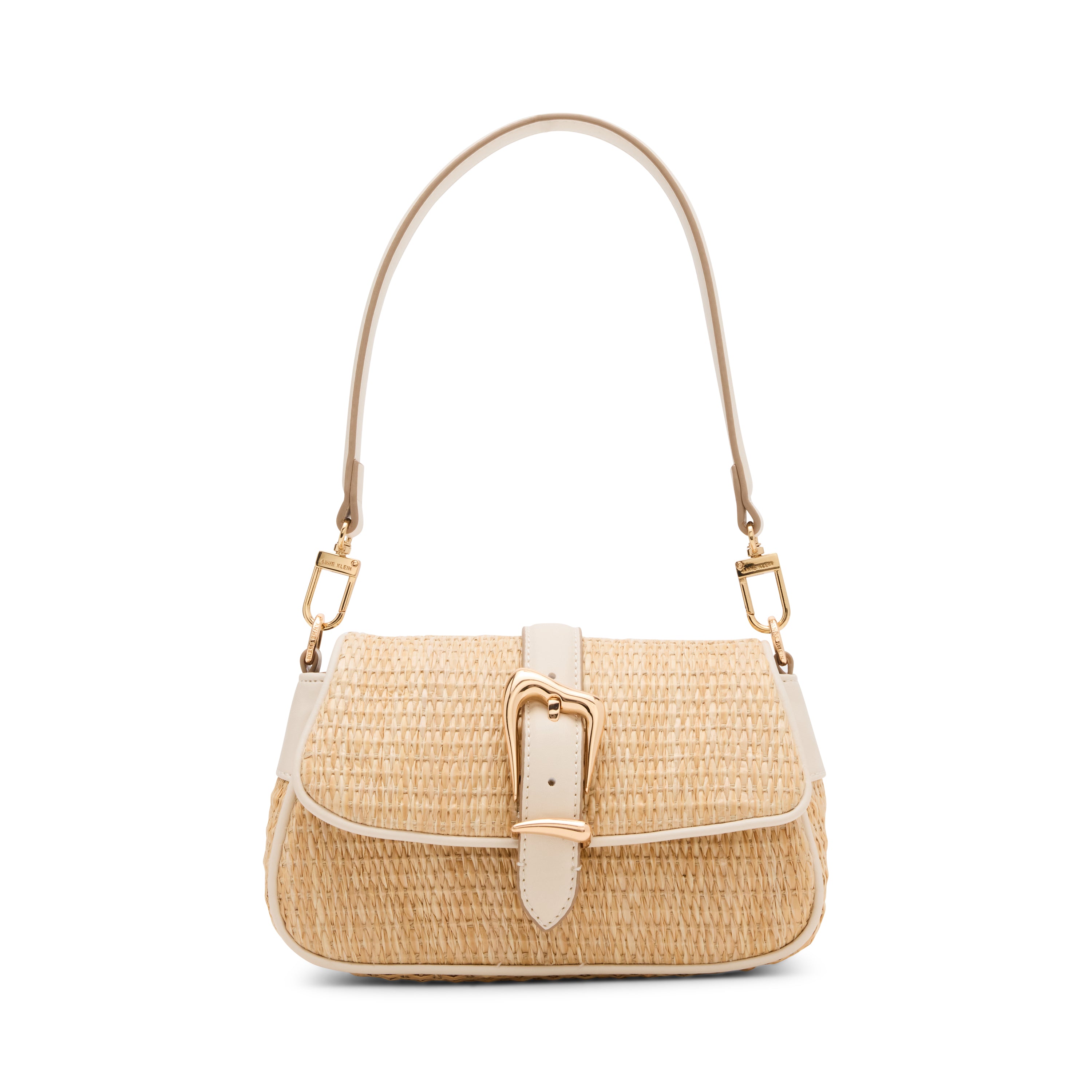 Anne Klein Sculpted Buckle Shoulder Handbag