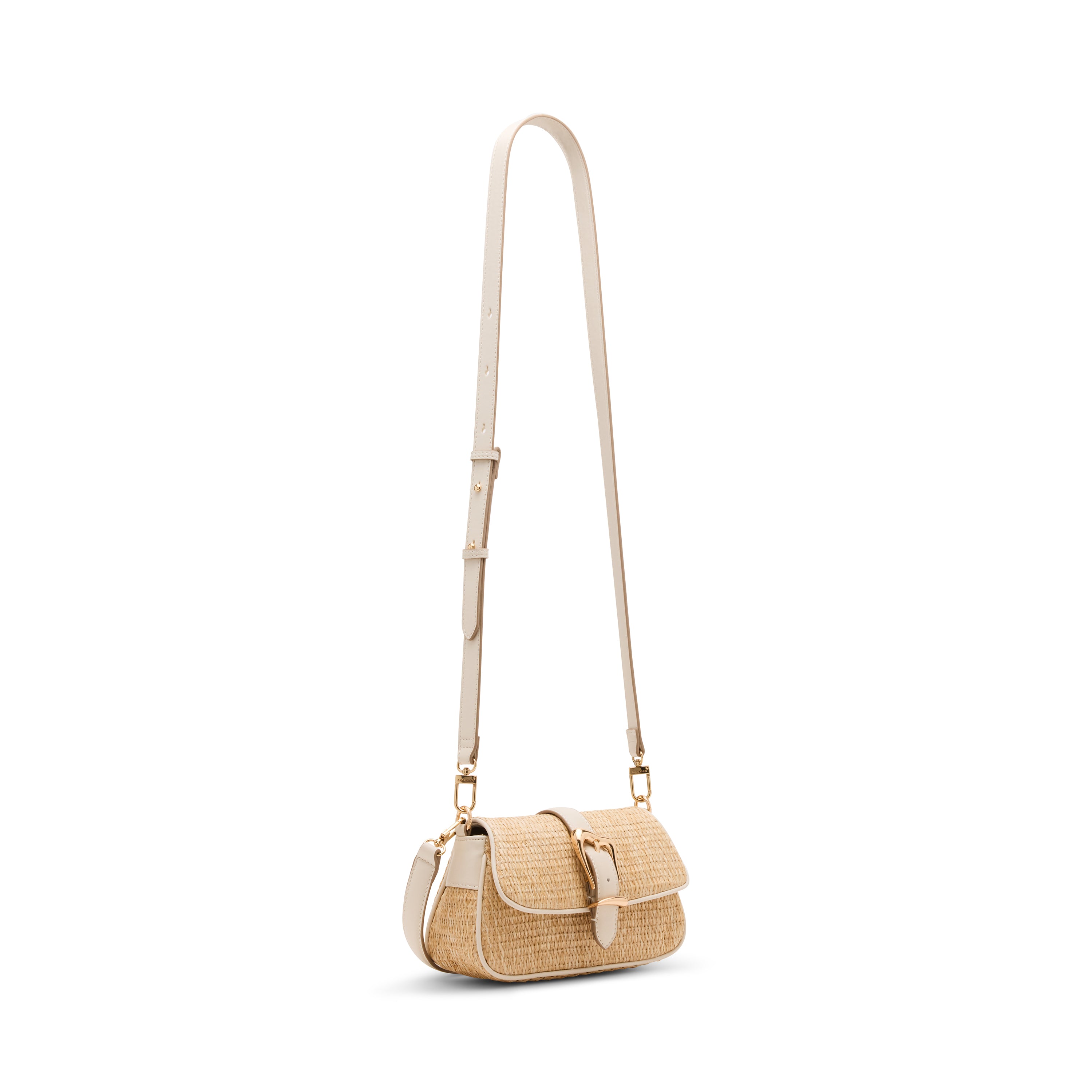 Anne Klein Sculpted Buckle Shoulder Handbag