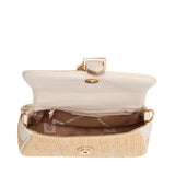 Anne Klein Sculpted Buckle Shoulder Handbag