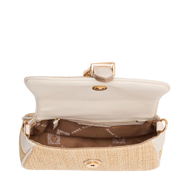 Anne Klein Sculpted Buckle Shoulder Handbag