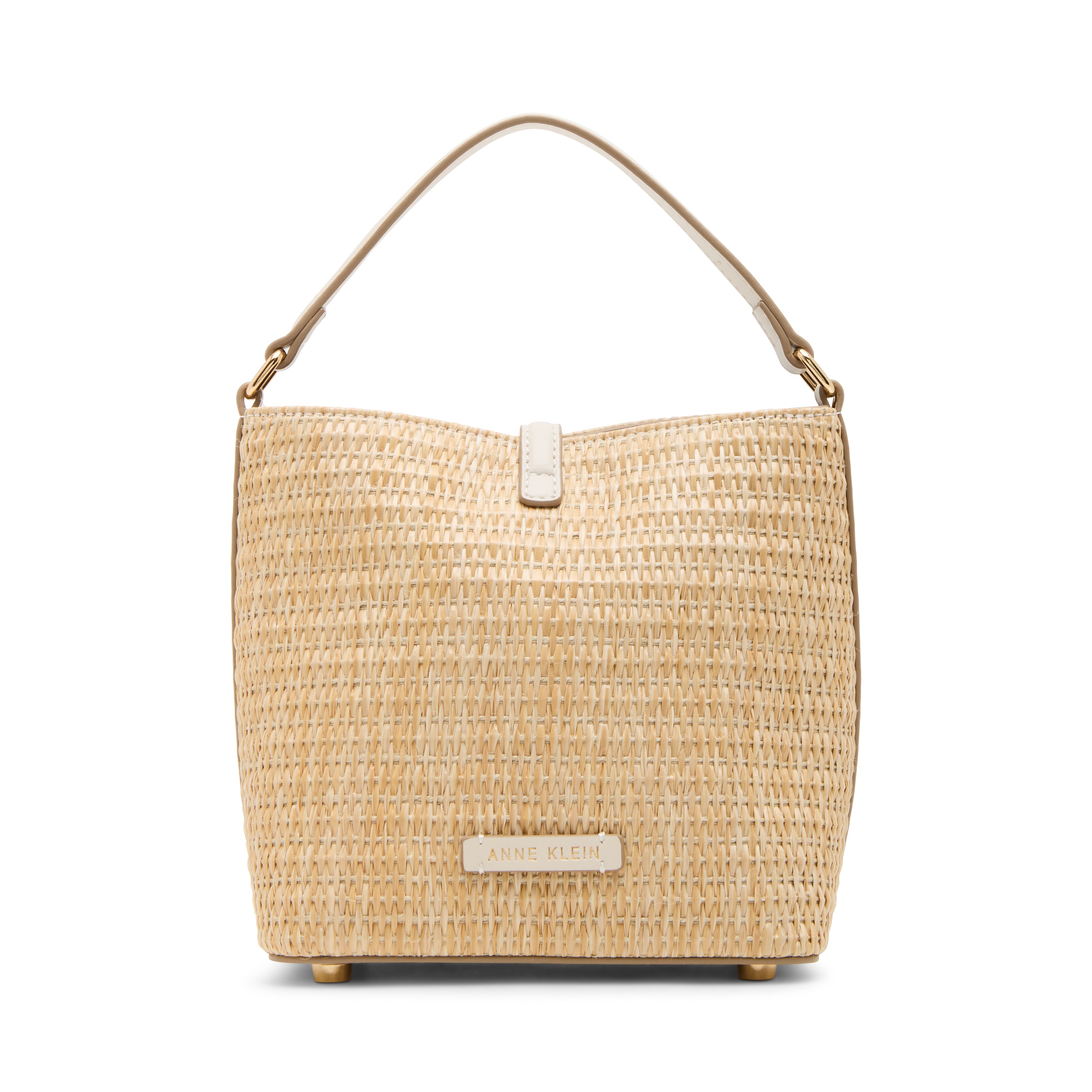 Anne Klein Small Sculpted Buckle Bucket Handbag
