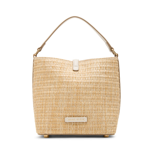 Anne Klein Small Sculpted Buckle Bucket Handbag