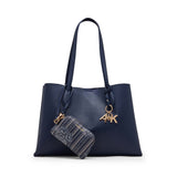 Anne Klein Double Compartment Tote Handbag with Pouch