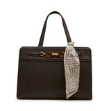 Anne Klein Triple Compartment Tote Handbag with Scarf