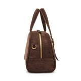Anne Klein Faux Suede Croc-Embossed Tote Handbag