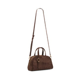 Anne Klein Faux Suede Croc-Embossed Tote Handbag