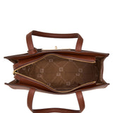 Anne Klein Large Turnlock Tote Handbag