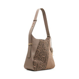 Anne Klein Faux Suede Hobo Handbag