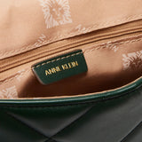 Anne Klein Quilted Flap Satchel Handbag