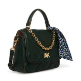 Anne Klein Quilted Flap Satchel Handbag