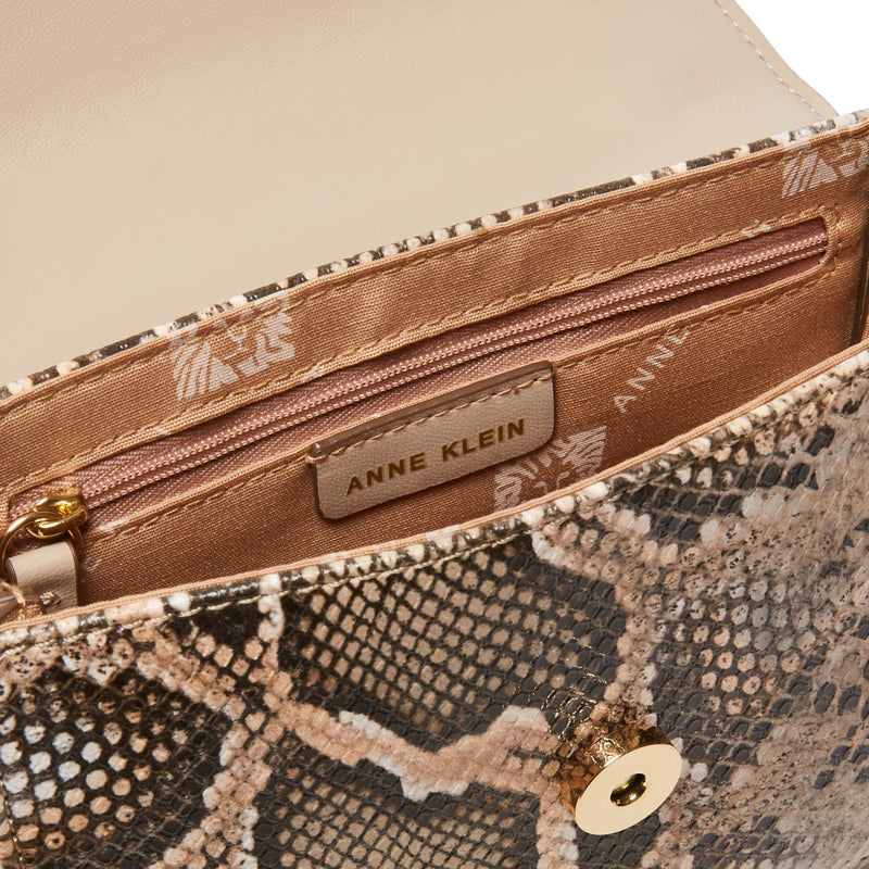 Anne Klein Resin Chain Mini Saddle Handbag – ShopCGX