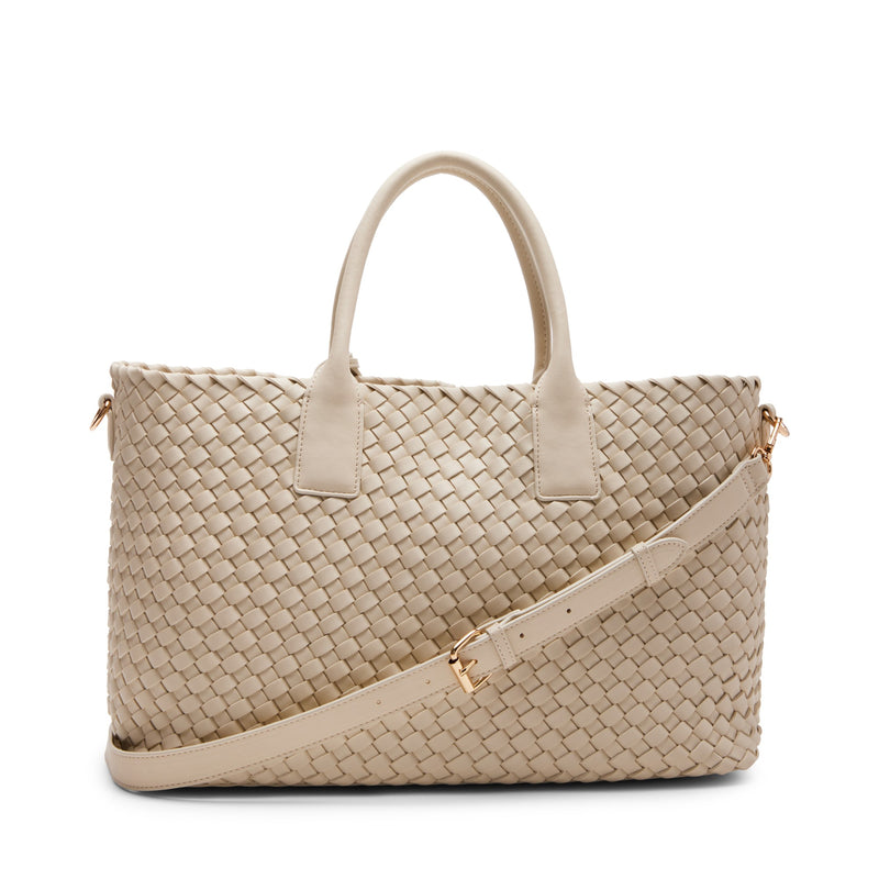 Anne Klein Large Woven Tote Handbag with Detachable Pouch