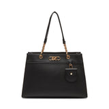 Anne Klein AK Bevel Logo Chain Detail Tote Handbag