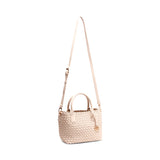 Anne Klein Small Woven Tote Handbag with Detachable Pouch