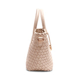 Anne Klein Small Woven Tote Handbag with Detachable Pouch