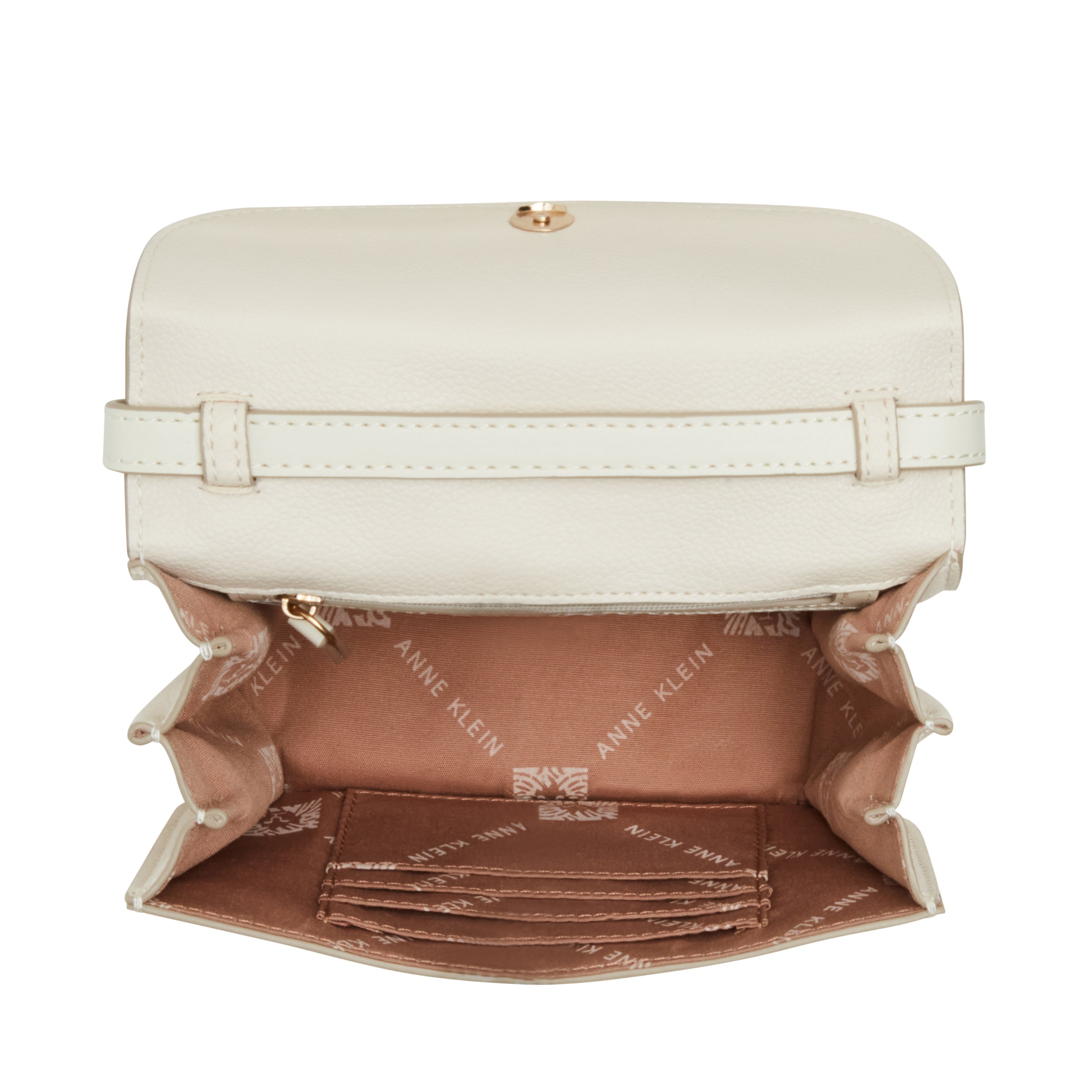 Anne Klein Sculpted Buckle Flap Crossbody Handbag