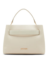 Anne Klein Sculpted Buckle Satchel Handbag