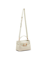 Anne Klein Sculpted Buckle Satchel Handbag