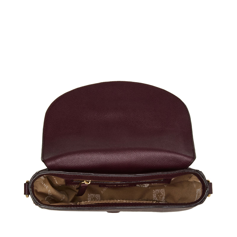 Anne Klein Covered Buckle Saddle Crossbody Handbag
