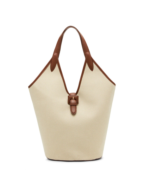 Anne Klein Angular Canvas Hobo Handbag