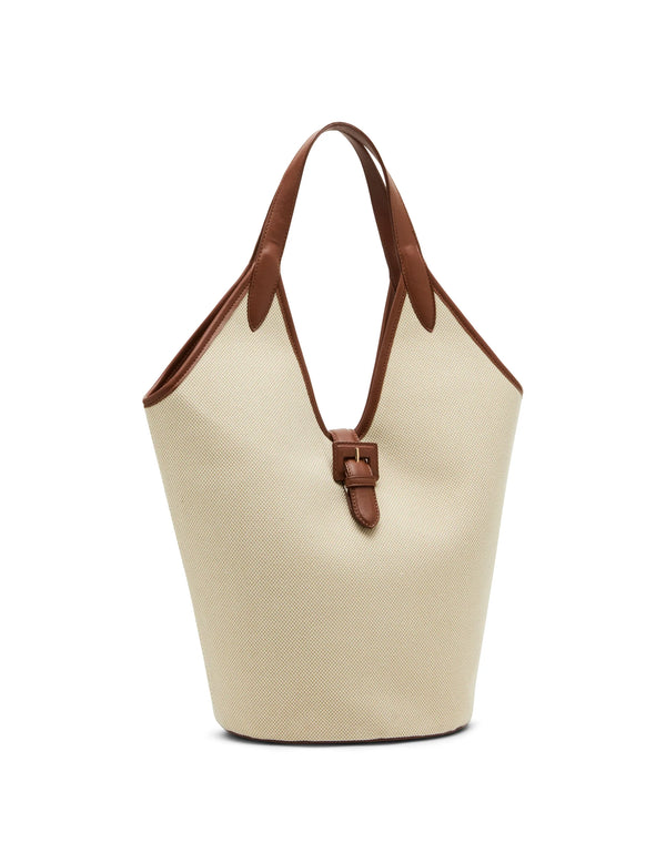 Anne Klein Angular Canvas Hobo Handbag
