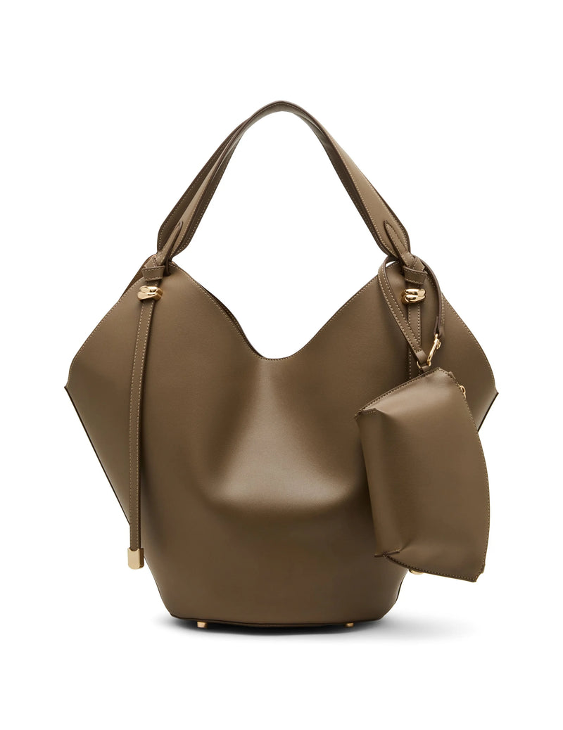 Anne Klein Large Hobo Tote Handbag With Pouch
