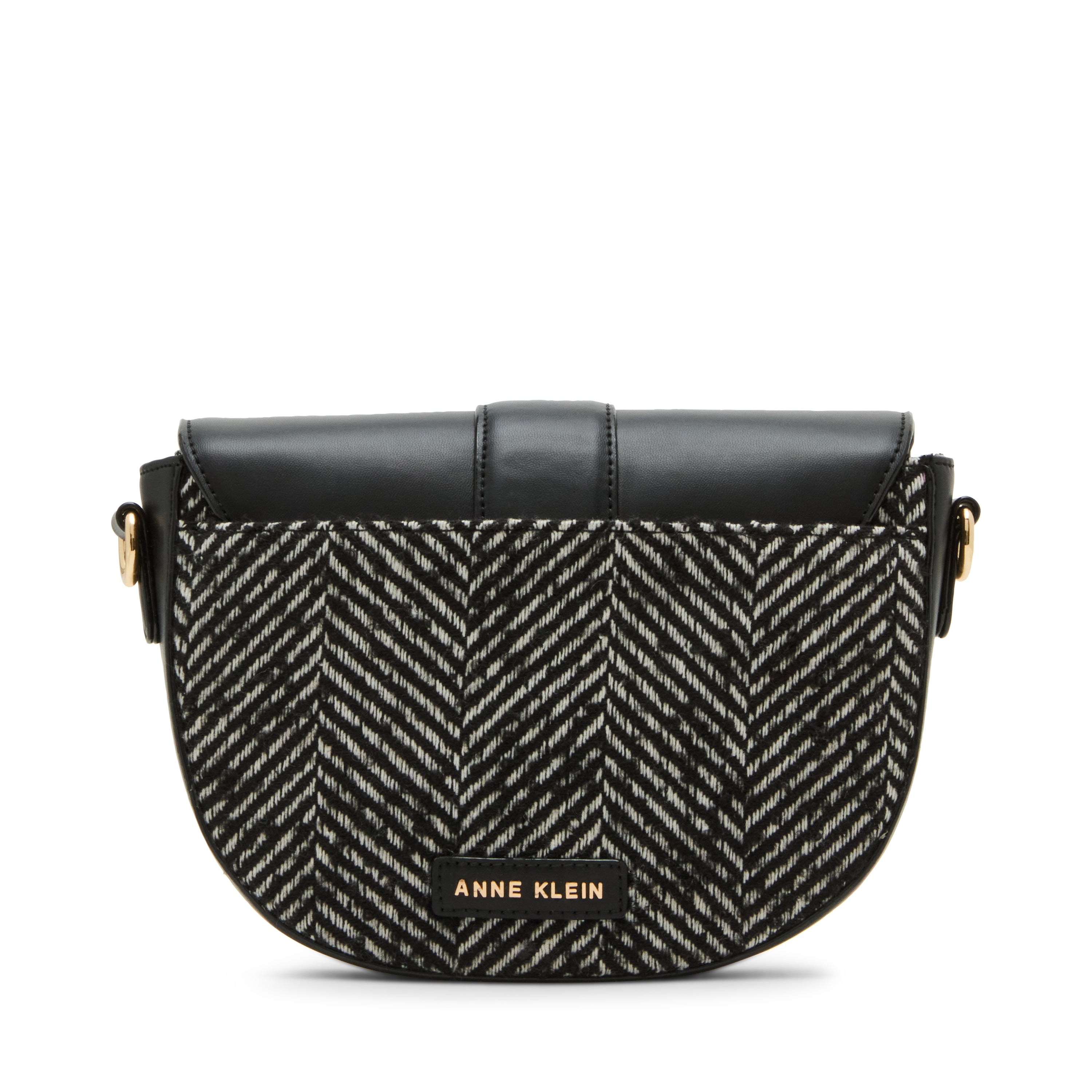 Anne Klein Covered Buckle Saddle Crossbody Handbag