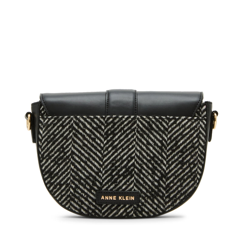 Anne Klein Covered Buckle Saddle Crossbody Handbag