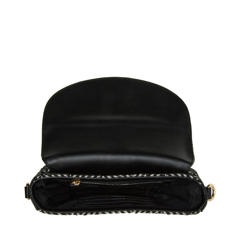 Anne Klein Covered Buckle Saddle Crossbody Handbag