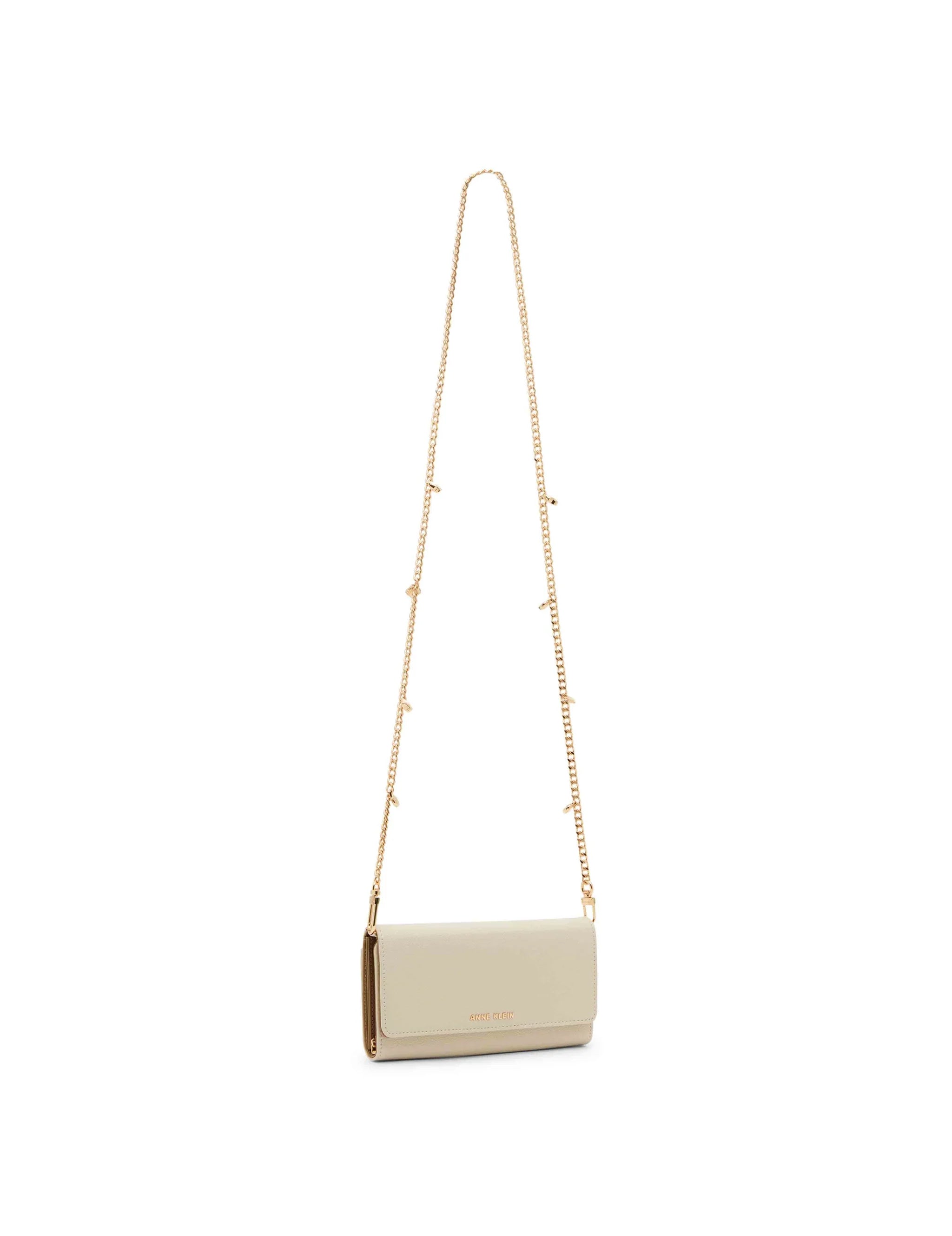 Anne Klein Wallet On a Chain with Clam Shell Strap