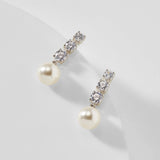 Nadri Camila Pearl & Cubic Zirconia Drop Earrings