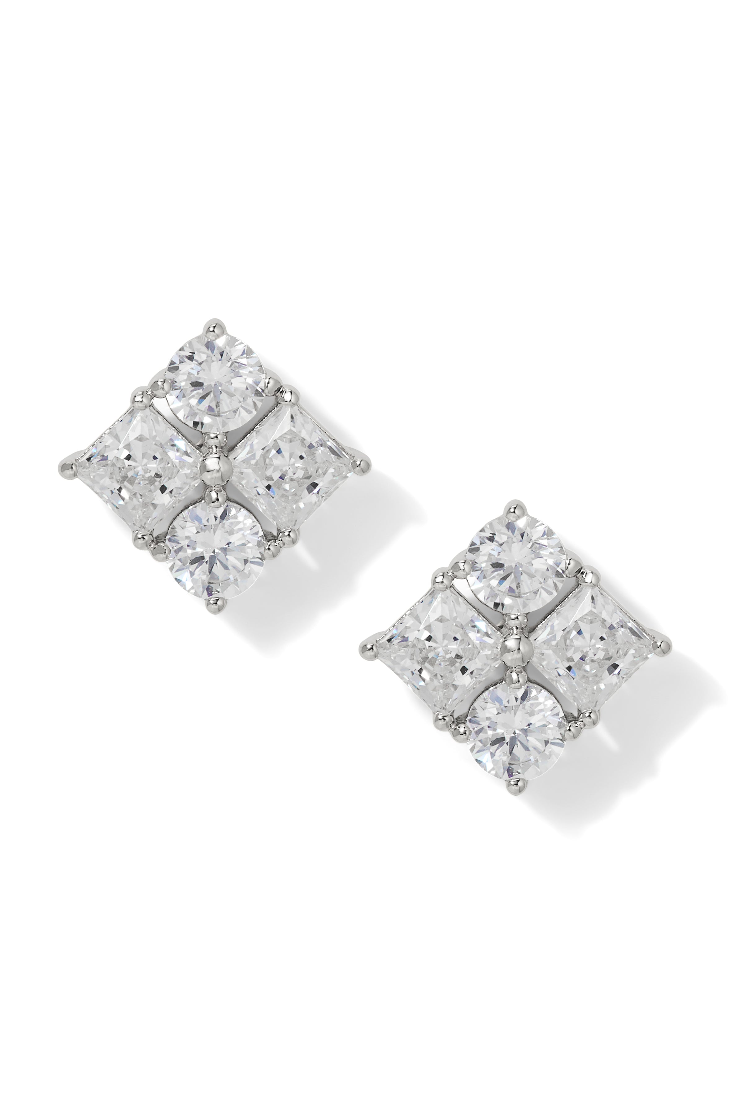Nadri Delphine Cluster Stud Earrings