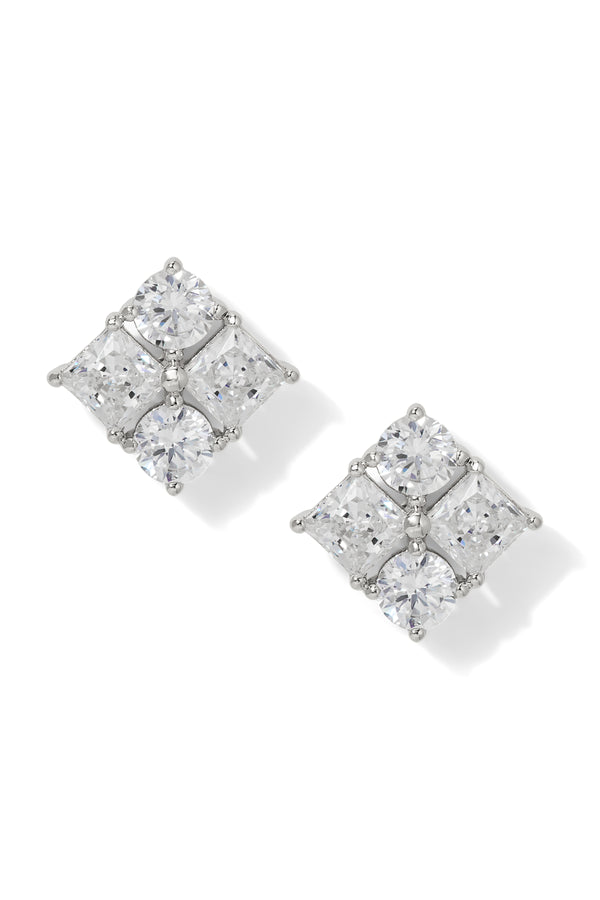 Nadri Delphine Cluster Stud Earrings