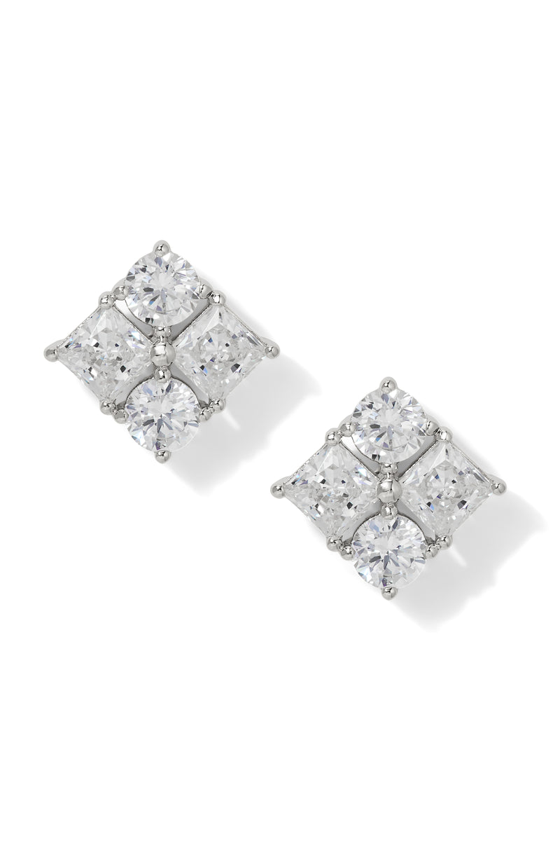 Nadri Delphine Cluster Stud Earrings
