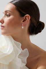 Nadri Delphine Oval CZ Drop Earrings