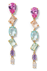 Nadri Palm Springs Multi Linear Earrings