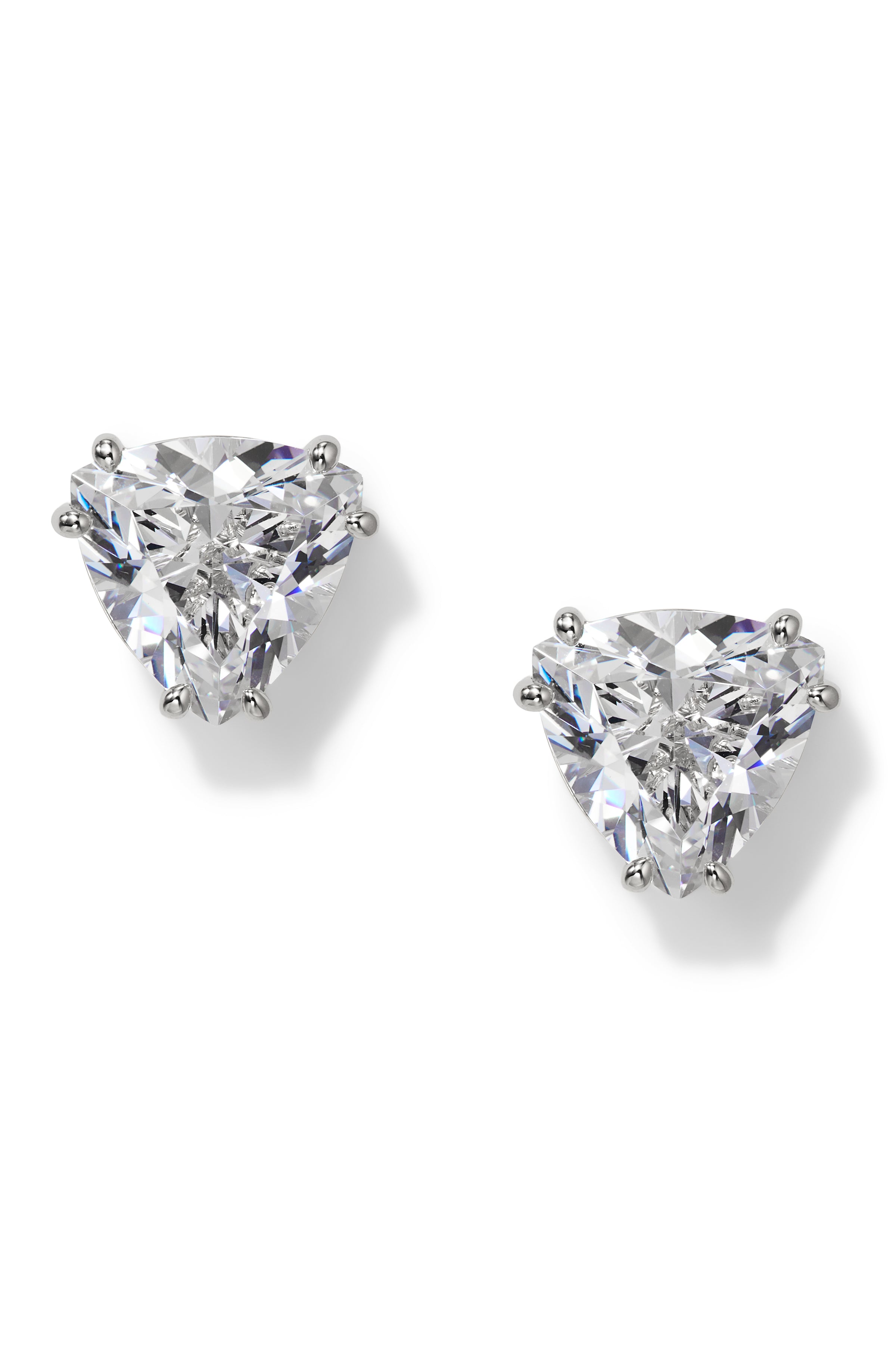Nadri Luxor Trillion Stud Earrings
