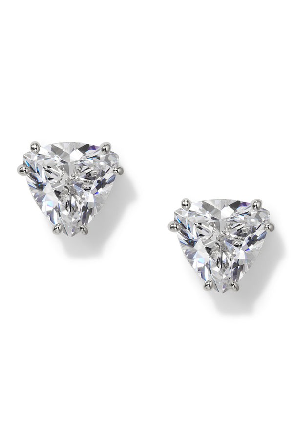Nadri Luxor Trillion Stud Earrings