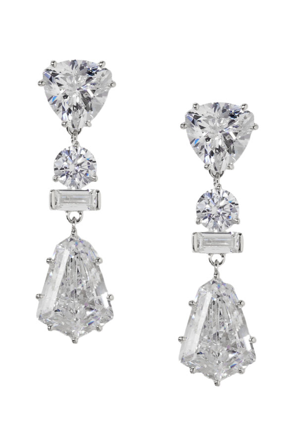 Nadri Luxor Kite CZ Drop Earrings
