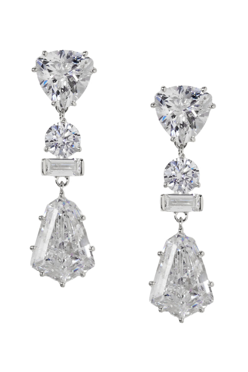 Nadri Luxor Kite CZ Drop Earrings