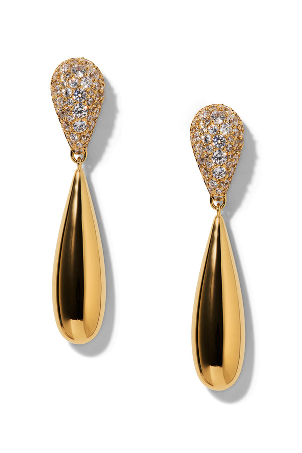 Nadri Pisa Large Pave Drop Earrings