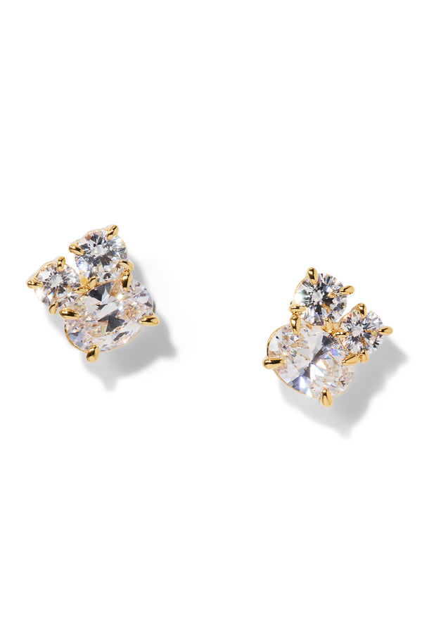 Nadri Stellar Cluster Cubic Zirconia Stud Earrings