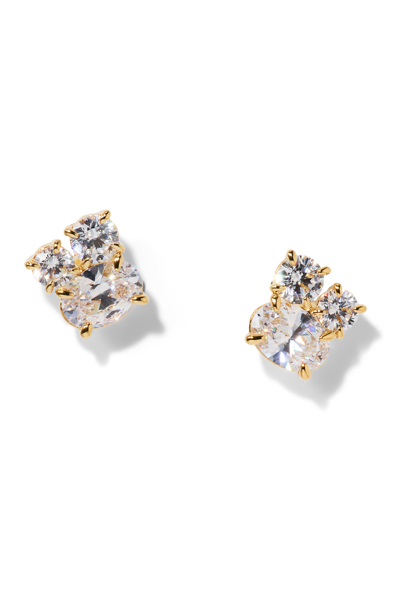 Nadri Stellar Cluster Cubic Zirconia Stud Earrings