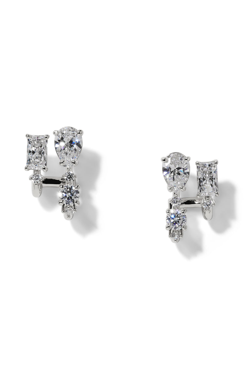 Nadri Everleigh J Hoop Earrings